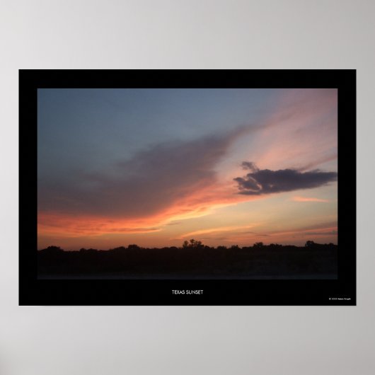 テキサス州サンセット ポスター (正面)