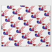 テキサス州サンタ – メリークリスマスY'all! ラッピングペーパー (フラット)