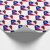 テキサス州サンタNo文字 ラッピングペーパー (角)