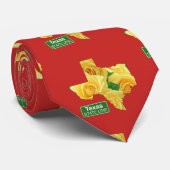 テキサス州シェイプイエローローズ任意のカラーネクタイ ネクタイ (ロール)