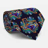 テキサス州シェイプロングホーン油ポンプブルーボンネット ネクタイ (ロール)