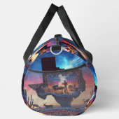 テキサス州シェイプBBQピットカウボーイディアサンセット ダッフルバッグ (右)