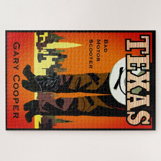 テキサス州シティカウボーイ ジグソーパズル (横)