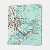テキサス州シティーヴィンテージの地図 セラミックオーナメント (左)