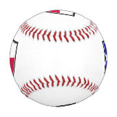 テキサス州シールド旗野球 野球ボール (正面)