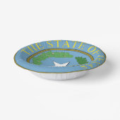 テキサス州シール紙ボウルの州 ペーパーボウル (傾斜あり)