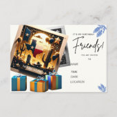 テキサス州スタイル誕生日カード招待状 エンクロージャーカード (正面)