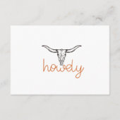 テキサス州スタイル誕生日カード招待状 エンクロージャーカード (裏面)