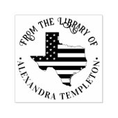 テキサス州スターストライプズ州マップ図書名 セルフインキングスタンプ (デザイン)