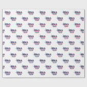 テキサス州スターズアンドストライプズ州 ラッピングペーパー (フラット)