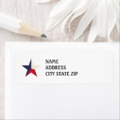 テキサス州スター差出人住所ラベル ラベル (インサイチュ)