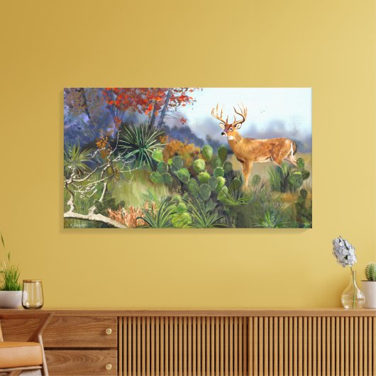 テキサス州スリップまたは滑ることキングがベッドに入って一日を過ごす。 キャンバスプリント (インサイチュ (リビング))