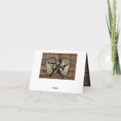 テキサス州ス素朴ター西デュアルピストル指名手配 ノートカード (裏面)