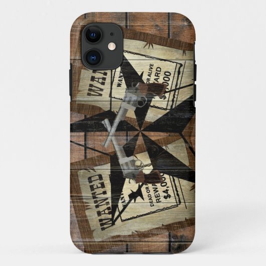 テキサス州ス素朴ター西デュアルピストル指名手配 Case-Mate iPhoneケース (裏面)