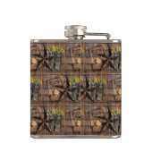 テキサス州ス素朴ター西ピストルカウボーイブーツフラス フラスク (裏面)