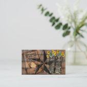 テキサス州ス素朴ター西ピストルカウボーイブーツブッシー 名刺 (スタンド正面)