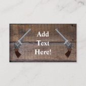 テキサス州ス素朴ター西ピストルカウボーイブーツブッシー 名刺 (裏面)