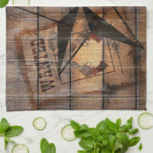 テキサス州ス素朴ター西ピストルカウボーイブーツ キッチンタオル (折り畳み)