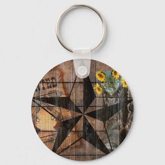 テキサス州ス素朴ター西ピストルカウボーイブーツ キーホルダー (正面)