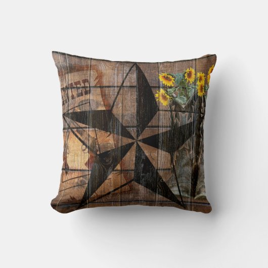 テキサス州ス素朴ター西ピストルカウボーイブーツ クッション (正面)