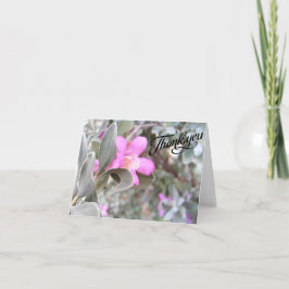 テキサス州セージの花 – 空白のサンキューカード サンキューカード