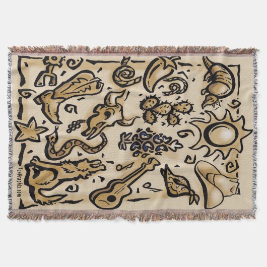 テキサス州タン スローブランケット (正面)