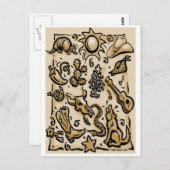 テキサス州タン ポストカード (正面/裏面)