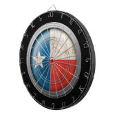 テキサス州ディスクの旗 ダーツボード (正面右)