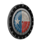 テキサス州ディスクの旗 ダーツボード (正面左)