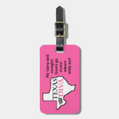 "テキサス州ディヴァ"荷物札 ラゲッジタグ (正面縦)