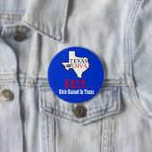 テキサス州ディヴァ – G.R.I.T. =テキサス州で育った女の子 缶バッジ (インサイチュ)