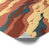 テキサス州デザートヴィンテージカー ポスター (角)