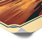 テキサス州デザートヴィンテージカー ポスター (角)