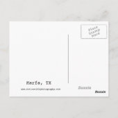 テキサス州トラック ポストカード (裏面)