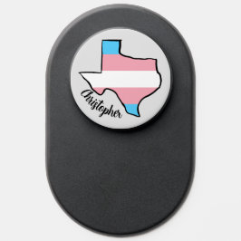 テキサス州トランスプライドファンシー国旗 ポップソケット