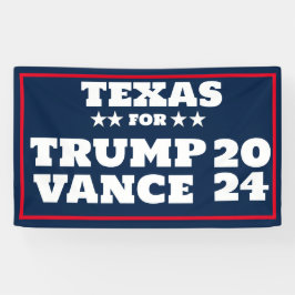 テキサス州トランプVance 2024バナー 横断幕