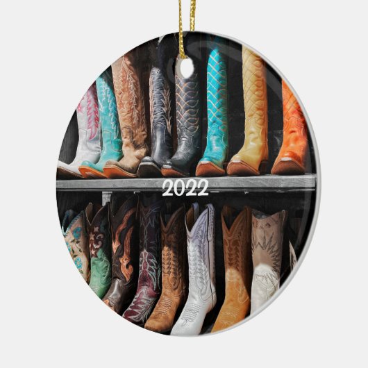 テキサス州トレイル・オブ・フェイム，フォートワース，テキサス州オーナメント セラミックオーナメント (左)