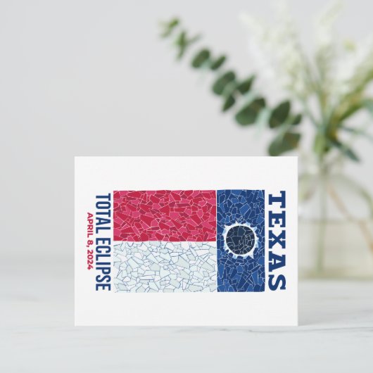 テキサス州トータルEclipseポストカード ポストカード (スタンド正面)