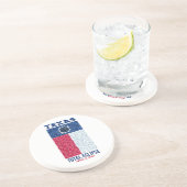 テキサス州トータルEclipse石コースター、ラウンドサンドストーン コースター (側面)