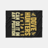 テキサス州ドーブ狩りドーブハンター フリースブランケット (正面(横))