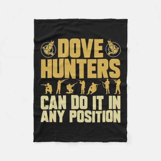 テキサス州ドーブ狩りドーブハンター フリースブランケット (正面)
