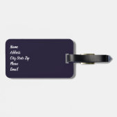 テキサス州ナイトスター州シェイプ ラゲッジタグ (裏面横)