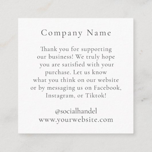 テキサス州ハウディイヤリングジュエリー表示カード エンクロージャーカード (裏面)