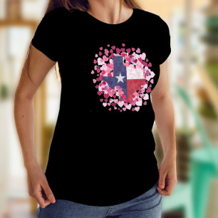 テキサス州ハートの分野 – バレンタインデー Tシャツ