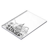 テキサス州バケーションアートスケッチバケーションアート旅行 ノートブック (左側)