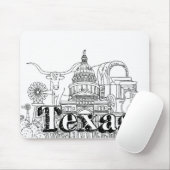 テキサス州バケーションアートスケッチバケーションアート旅行 マウスパッド (マウス)