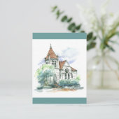 テキサス州バートレットの古教会 ポストカード (スタンド正面)