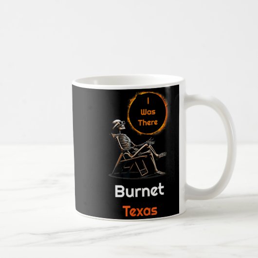 テキサス州バーネットでのおもしろい皆既日食 コーヒーマグカップ (右)