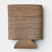 テキサス州バーンウッドの地図と星 缶クーラー (裏面)