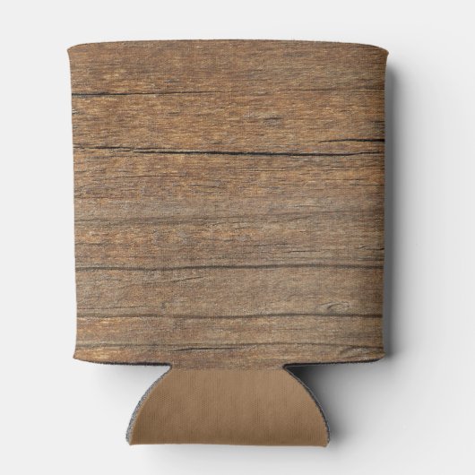 テキサス州バーンウッドの地図と星 缶クーラー (裏面)